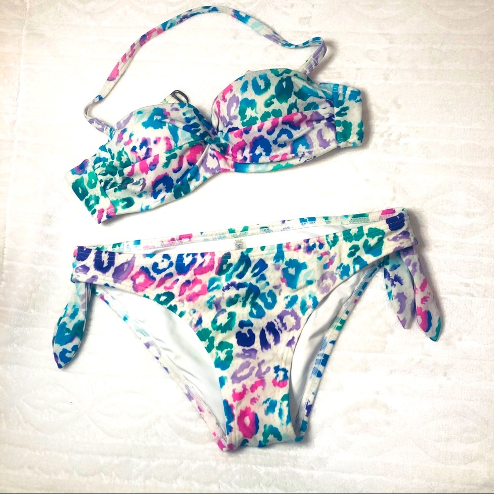 Victoria’s Secret Multi Color Animal Print Bikini